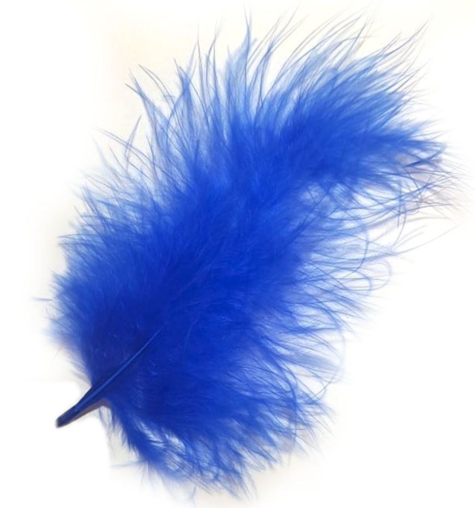 Royal Blue Marabou Feathers