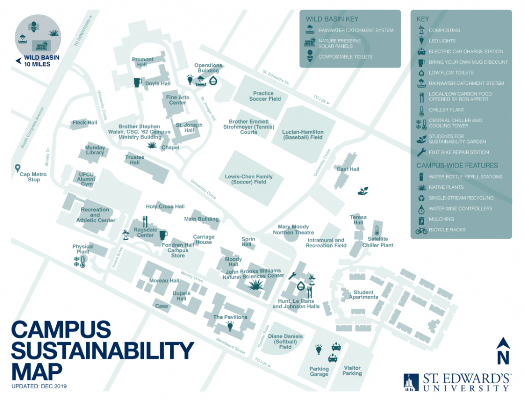 St. Edward's Campus Map