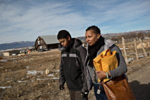 A former child group home resident and his mother.