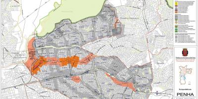 Mapa Penh São Paulo - záber pôdy