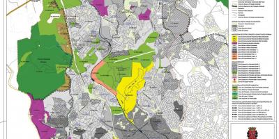 Mapa Pirituba-Jaraguá São Paulo - záber pôdy