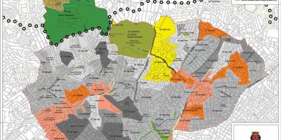 Mapa Santana São Paulo - záber pôdy