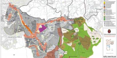 Mapa Svätý Mateus São Paulo - záber pôdy