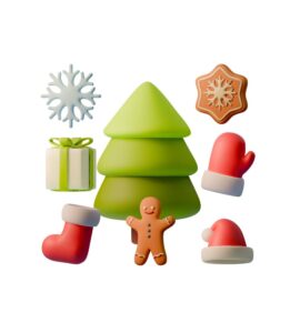 Free Christmas 3D Illustrations