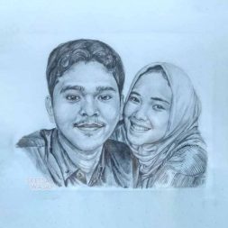 Sketsa Wajah Realis Hitam Putih Febridho 1