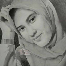 Sketsa Wajah Realis Hitam Putih Rizal Efendy 5