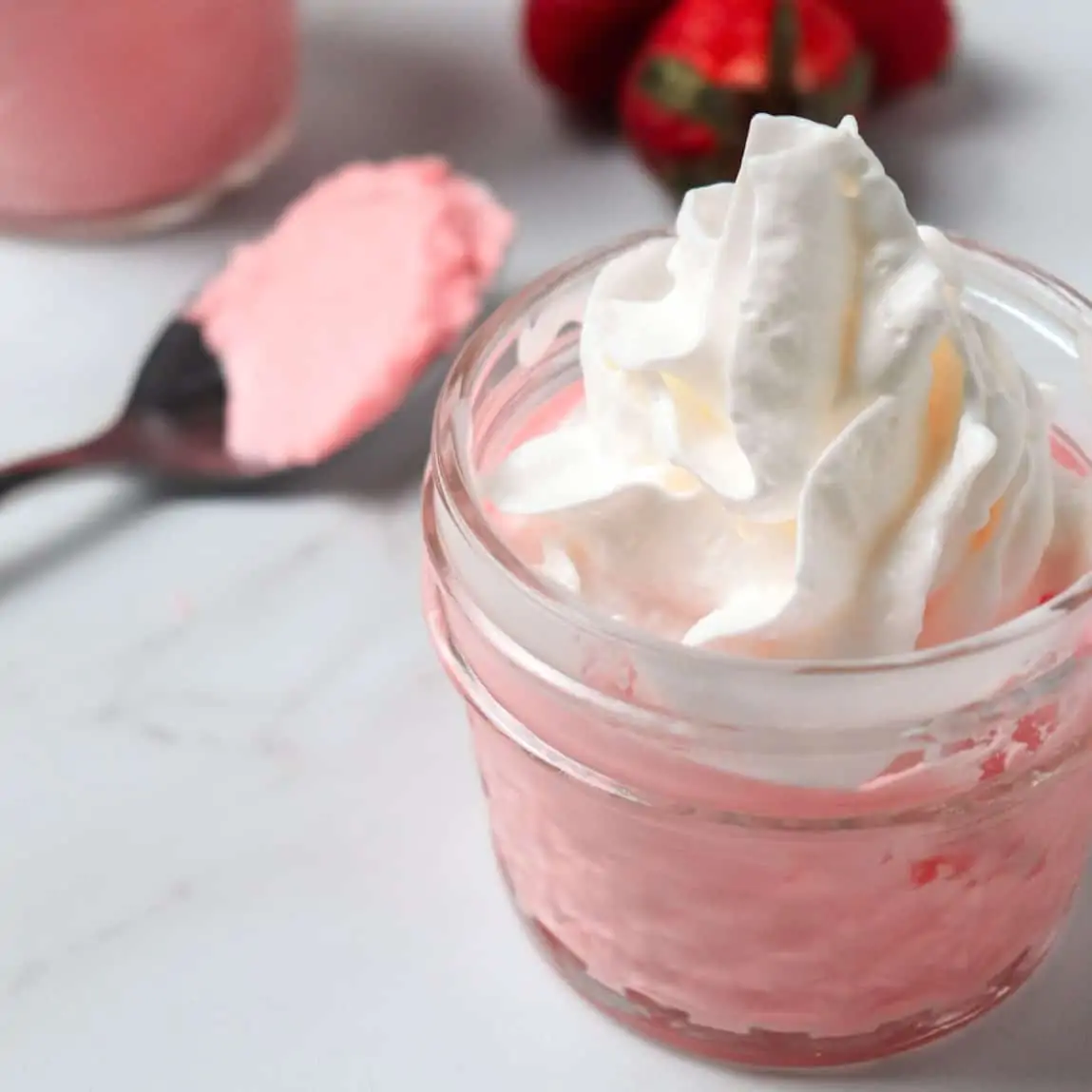 strawberry fluff finished recipe