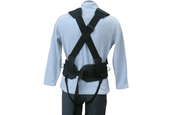 Back view of the SkiPulk Expedition rope pulling harness.