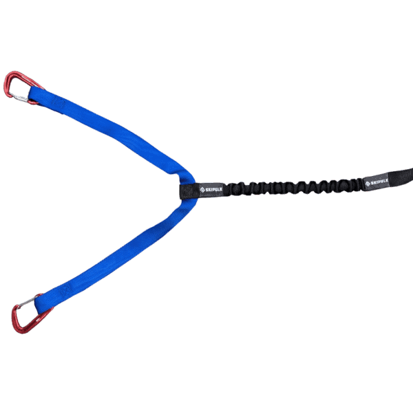 Close up of bungee on the pulk bungee rope