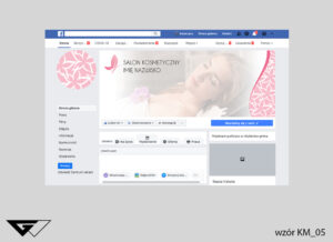 Tło na facebook salon kosmetyczny, kwiaty, obrazek w tle, szybka realizacja_wizualizacja