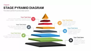 Stage pyramid diagram PowerPoint template and keynote