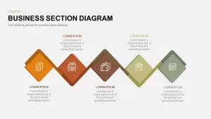 Business Section Diagram Powerpoint and Keynote template