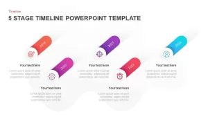 5 steps timeline PowerPoint template &amp; keynote