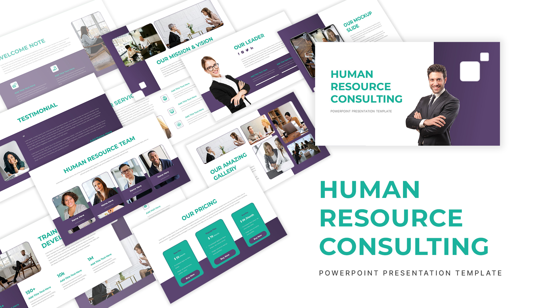 HR Consulting PowerPoint Template Deck featured image