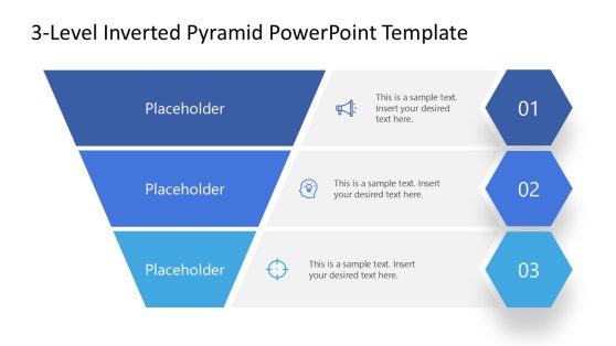 3-Level Inverted Pyramid PowerPoint Template