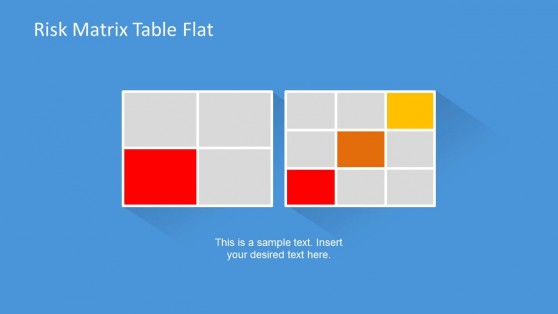 Risk Matrix Template for PowerPoint with Flat Style