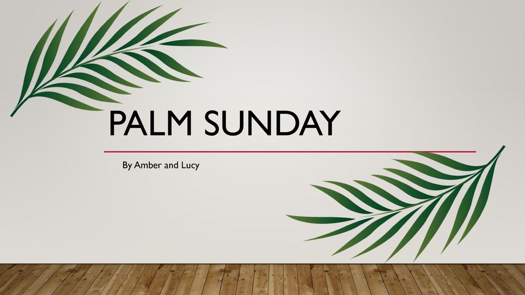 Palm Sunday Background Powerpoint