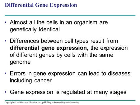 Differential Gene Expression