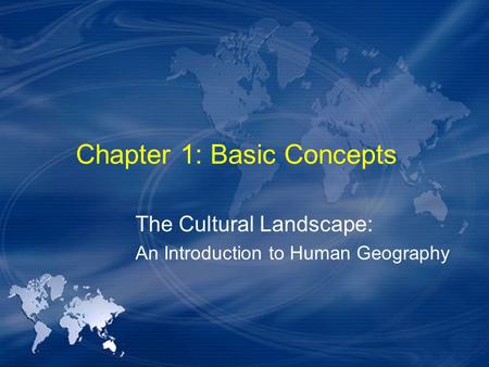 Chapter 1: Basic Concepts