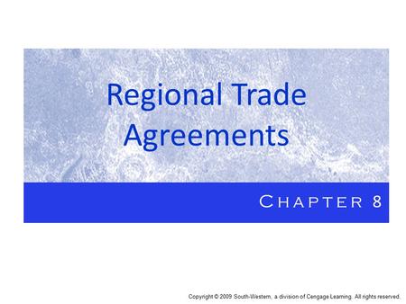 Regional Trade Agreements