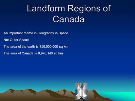 Landform Regions of Canada