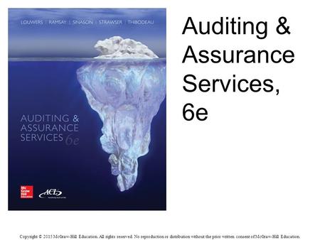 Auditing & Assurance Services, 6e