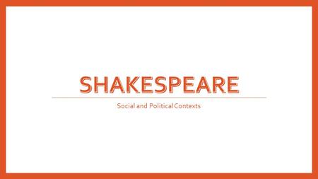 Social and Political Contexts. Research Assignment: Expert Circles In this assignment, you will be divided into five groups. Each group will be responsible.