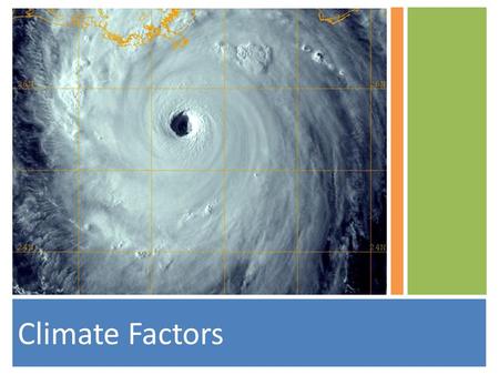 Climate Factors. WEATHER, by definition, is the CURRENT state or condition of the atmosphere at a GIVEN TIME and place.Climate CLIMATE, on the other hand,