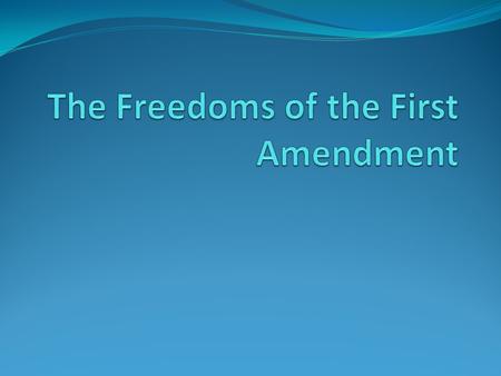 The Politics of Civil Liberties The threat of war leads to government narrowing the limits of permissible speech and activity Framers believed the Constitution.