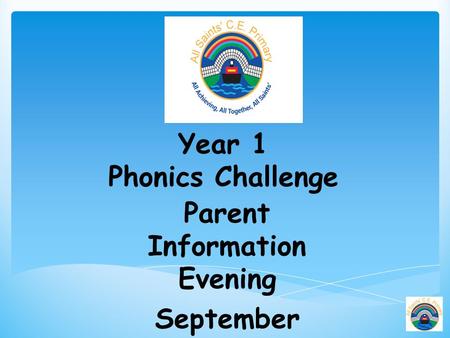 Year 1 Phonics Challenge