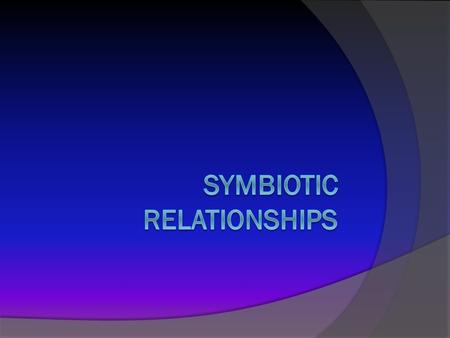 Symbiotic Relationships