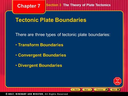 Tectonic Plate Boundaries