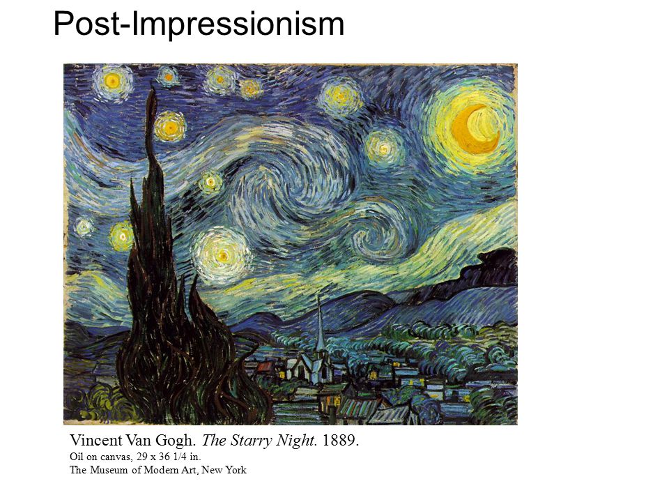 Post Impressionism Vincent Van Gogh