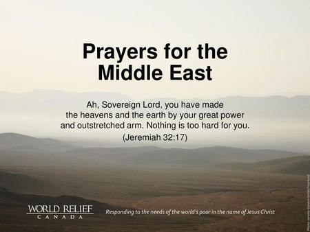 Prayers for the Middle East