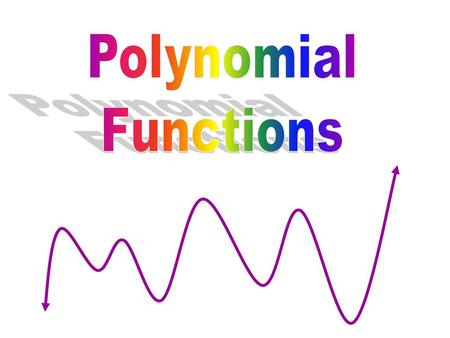 Polynomial Functions.