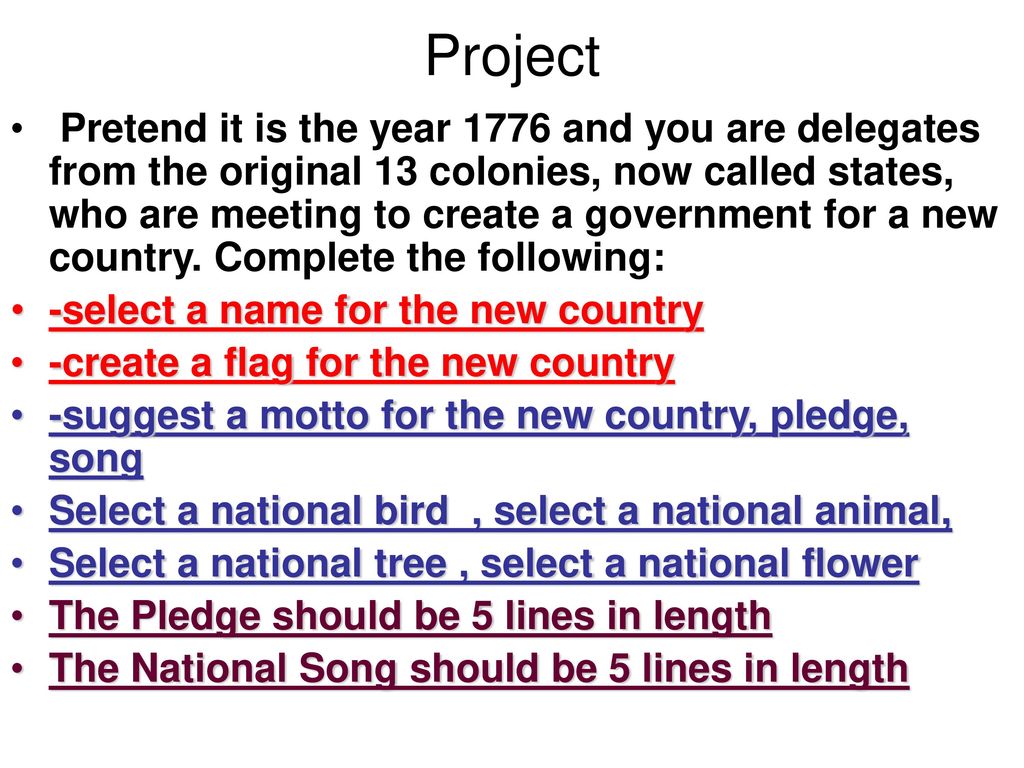 The New Nation Project. - ppt download