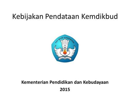 Kebijakan Pendataan Kemdikbud