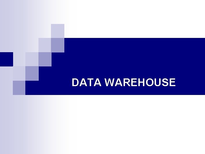 DATA WAREHOUSE 