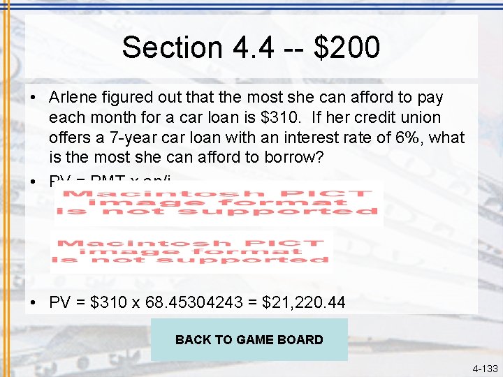 Section 4. 4 -- $200 • Arlene figured out that the most she can