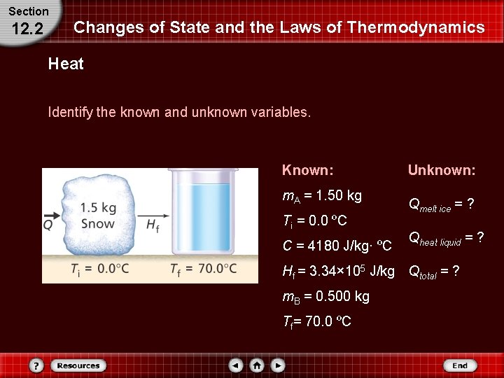 Section 12. 2 Changes of State and the Laws of Thermodynamics Heat Identify the