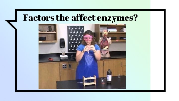 Factors the affect enzymes? 