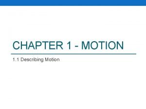 Describing motion worksheet answer key