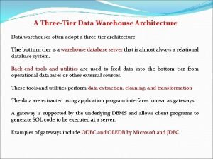 3-tier data warehouse architecture