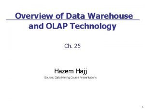 An overview of data warehousing and olap technology