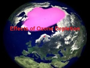 Ozone depletion effect on humans