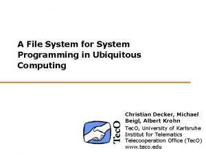 System programming