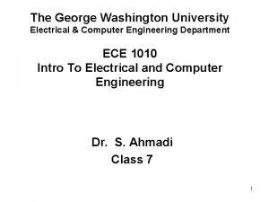 George washington university electrical engineering