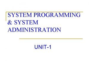 Debug monitor in system programming