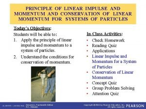 Linear impulse equation