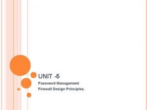 Firewall design principles in network security